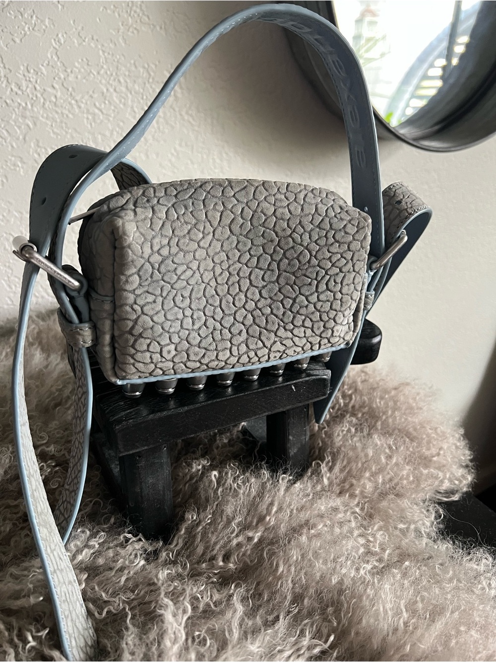 Alexander Wang Mini Ricco Primal Nubuck Leather
Crossbody Bag Authentic